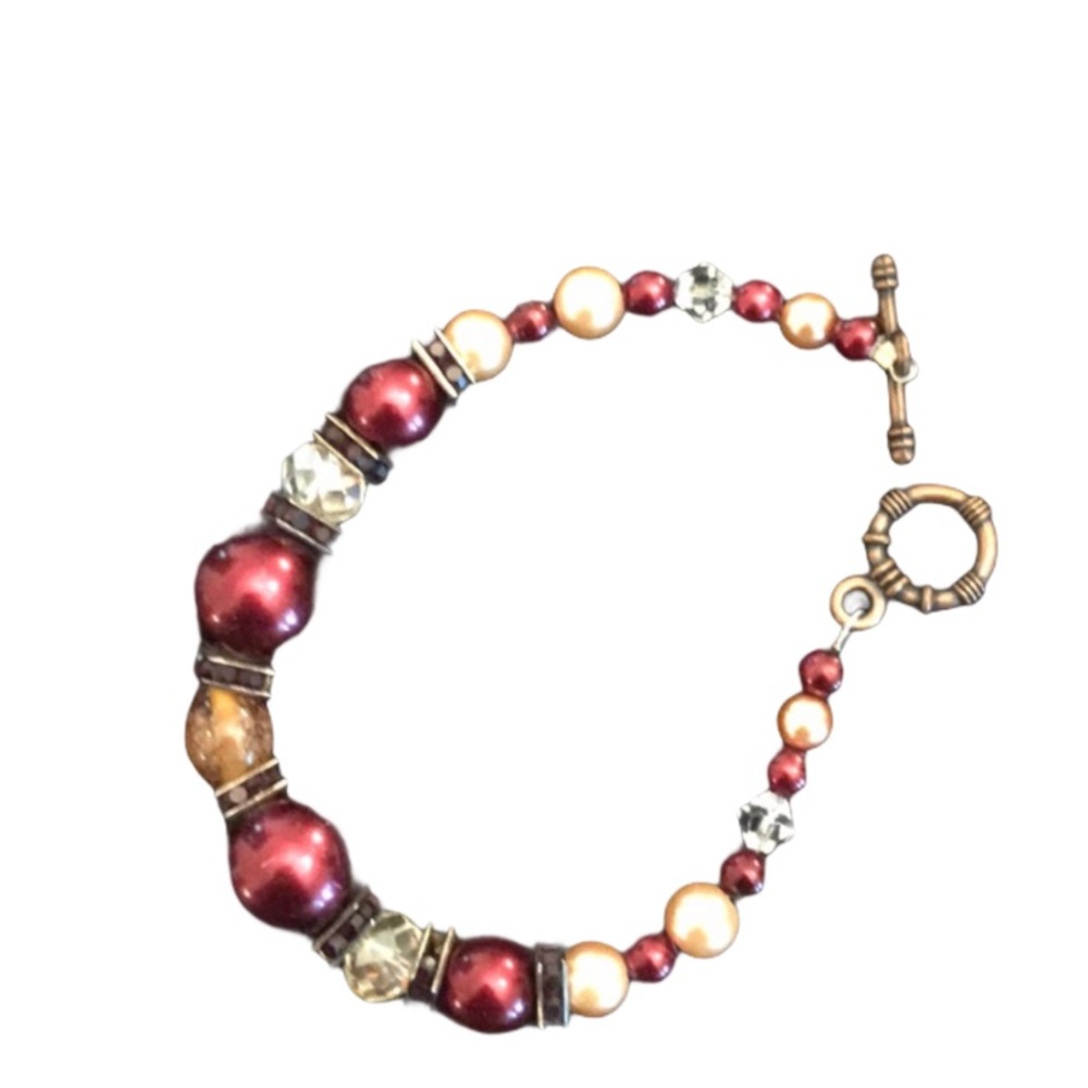 Handmade Glass Beaded Bracelet
